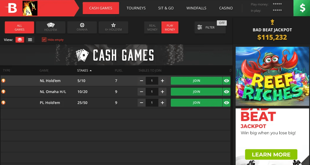 BetOnline poker room review - tournaments, bonuses, cryptocurrency deposits, player reviews | СС-Poker