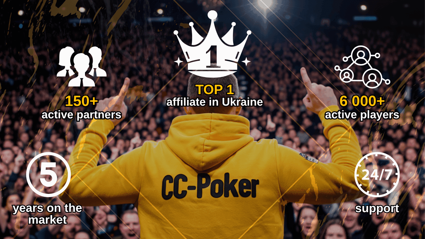 CC-Poker — a top poker affiliate since 2020. Increased rake back, exclusive bonuses, and 24/7 support.